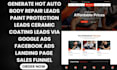 generate hot auto body repair leads paint protection leads ceramic coating leads