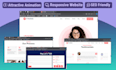 create a responsive HTML CSS javascript tailwind CSS website
