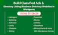 create classified ads and listing directory website