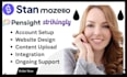 setup website on pensight strikingly stan store mozello