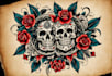 create old school or traditional tattoo design