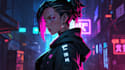 draw cyberpunk illustration style