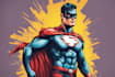 illustrate a superhero pop art portraits