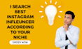 research and find best instagram influncer
