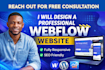 design and develop webflow website webflow website redesign webflow landing page