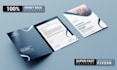 design professional and modern presentation folder