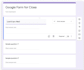 create any type of online form survey, using google forms