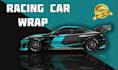 create professional racing car wrap, itasha wrap, bus wrap, truck wrap design