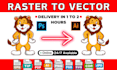 vectorize, redraw, trace, or recreate your logo or image into vector file svg