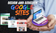 create a professional business website using google sites