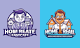 create high quality mascot home real estate logo