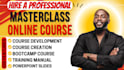 do masterclass online course content, course creation, bootcamp course creation
