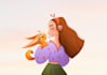 draw semi realistic cartoon character art, illustration