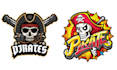 create high quality mascot skull pirates logo