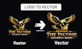 remake, redesign existing logo, image into vector tracing with high quality