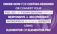 create a wordpress website or landing page with elementor pro