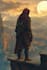 do a sci fi art , sci fi character, book cover and concept art