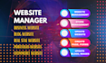 update squarespace website management, support