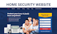 design home security website generate leads alarm system website