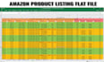 upload amazon product listing via flat file, create variations