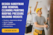 design handyman website junk removal website cleaning website roofing pressure w