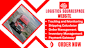 create a custom logistics trucking, cargo, squarespace reservation website