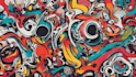 do illustration expressionism art, graffity, abstract