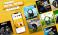 do creative social media post, cover, banner, ads design