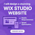 design a stunning wix studio website with mobile responsiveness and speed