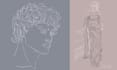 draw elegant line art portraits