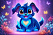 create a unique artwork of a disney pet portrait