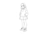 draw simple cartoon line art illustration