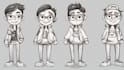 design a 2d cartoon character