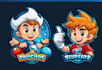 draw a cartoon logo, mascot, character