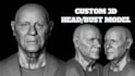 sculpt high detail 3d head model, 3d face, mask,  3d bust model for 3d printing