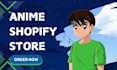 design anime shopify store anime website anime accessories store anime manga