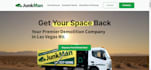 design wordpress junk removal website, cleaning website, junk removal video