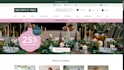 design home decor website christmas website garlands, neon light shopify store