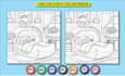 draw hidden object and spot the  difference picture
