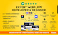 develop responsive webflow website, figma to webflow, and expert webflow design