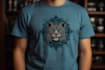 make a linocut tshirt design for brands