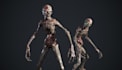 3d zombie,alien character,3d creature,3d monster,venom,ue5,horror model,humanoid