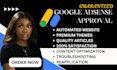 help for a google adsense approval for a niche website adsense approval website
