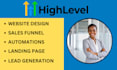 set up gohighlevel salesfunnel, workflows, gohighlevel automations