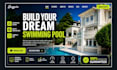 build swimming pool website construction website landscaper website pool website