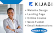 set up kijabi online course, kijabi website design, kijabi sales funnel