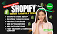 build shopify dropshipping store, print on demand, shopify website store design