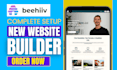 setup beehive newsletter beehiiv new website builder beta beehiiv landing page