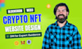 bitcoin crypto blockchain, web3 nft marketplace website design