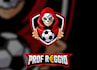 design football tournament and league mascot badge logo